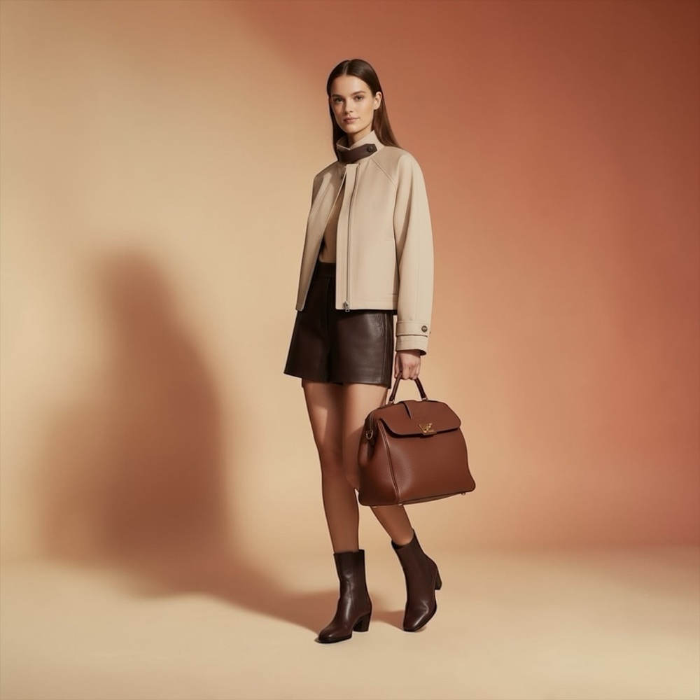 Loewe Short parka in cotton and silk